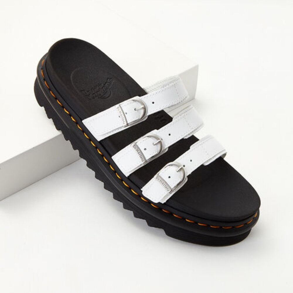 Dr. Martens White and Black Sandals